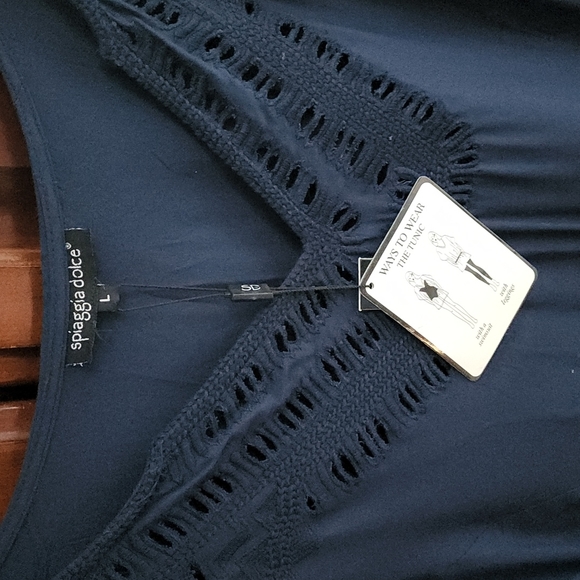 NWT Navy cover-up / tunic - Picture 2 of 6